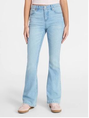 No Boundaries Light Blue High-Rise Flare Jeans